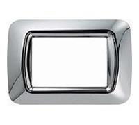 Placca 4 Posti Cromo Soft Top System ( Gewiss Cod. Gw22654 )