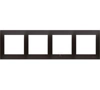 Placca 4 posti universale IP20/IP44 antracite Simon54 DR4/48