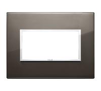 Placca 4M nero zaffiro Vimar Eikon Evo 21654.06