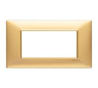 PLACCA 4M ORO OPACO VIMAR PLANA 4 MODULI 14654.25 oro opaco