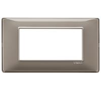 Vimar Plana placca 4 moduli colore cenere 14654.40