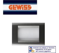 PLACCA 4P GRIGIO ARDESIA GEWISS PLAYBUS GW32004