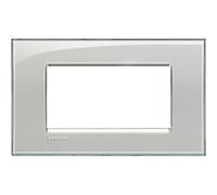 Living Light - Placca 4P Grigio Ghiaccio - LNA4804KG