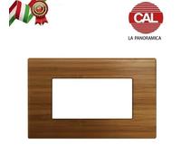 PLACCA 4P LEGNO BAMBOO COMPATIBILE VIMAR ARKE UNI102/4
