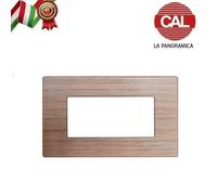 PLACCA 4P LEGNO ROVERE SBIANCATO COMPATIBILE VIMAR ARKE UNI101/4