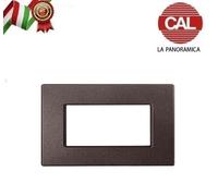 PLACCA 4P MARRONE ELEGANCE COMPATIBILE VIMAR ARKE UNI108/4