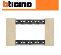 PLACCA 4P ORO BTICINO LIVING NOW KA4804ZW