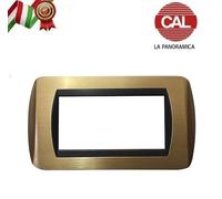 PLACCA BTICINO LIVING INTERNATIONAL IN OTTONE MASSICCIO CAL LA PANORAMICA