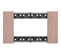 Placca Bticino Living Now 4 moduli colore Rame KA4804ZM