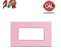 PLACCA 4P ROSA PASTELLO COMPATIBILE MATIX UNI304/4