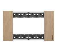 Bticino PLACCA 4 POSTI ROVERE BTICINO LIVING NOW KA4804LM