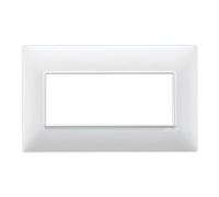 Placca 5 moduli BS bianco - serie Vimar Plana