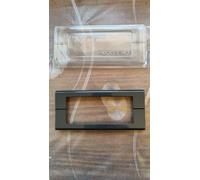 Placca 5 posti grigio antracite metallo Legrand Molveno Europa Project. ULTIMA