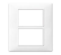 Placca 6 moduli in 2 file bianco - serie Vimar Plana