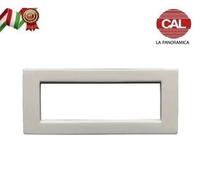 PLACCA 6P TORTORA METALLO COMPATIBILE VIMAR IDEA 2024/6