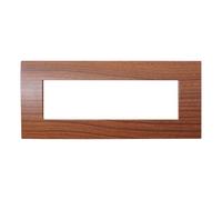 Placca 7 moduli 507 in plastica radica compatibile anche con Vimar Arké