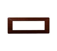 Placca 7 moduli 507 in plastica radica compatibile anche con Vimar Plana