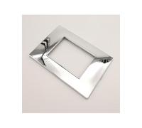 Placca 7 moduli cromo lucido compatibile Vimar Plana cromata argento