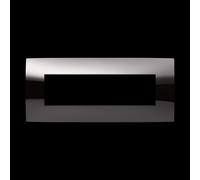 Placca 7 moduli metal black lucido Abb Chiara 2CSK0717CH