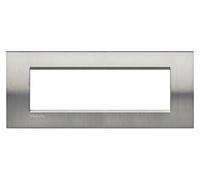 Living Light - Placca 7P Acciaio spazzolato - LNA4807ACS