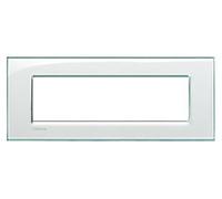 Bticino Livinglight placca 7 moduli quadra colore acquamarina LNA4807KA