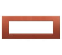 Bticino Livinglight placca 7 moduli quadra colore brick LNA4807RK