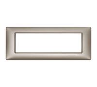 PLACCA 7M NICHEL PERLATO VIMAR PLANA 7 MODULI 14657.74 nichel perlato