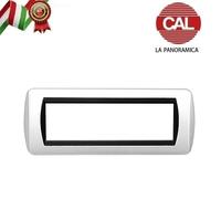 PLACCA 7P BIANCO METALLO COMPATIBILE LIVING INTERNATIONAL