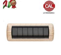 PLACCA 7P LEGNO ROVERE SBIANCATO COMPATIBILE LIVING INTERNATIONAL 675/7