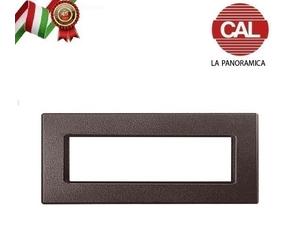 PLACCA 7P MARRONE ELEGANCE COMPATIBILE VIMAR ARKE UNI108/7