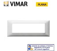 PLACCA 7P METALLO VIMAR PLANA ALLUMINIO SPAZZOLATO 14657.81