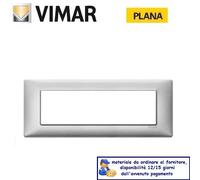 PLACCA 7P METALLO VIMAR PLANA SILVER 14657.71