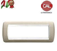 PLACCA 7P TORTORA METALLO COMPATIBILE LIVING LIGHT 625/7B