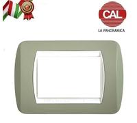 PLACCA 7P VERDE SALVIA METALLO BTICINO LIVING LIGHT