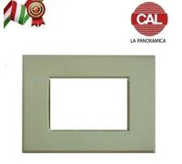 PLACCA 7P VERDE SALVIA METALLO VIMAR PLANA PLA116/7