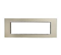PLACCA 8007BL-4 7P CHAMPAGNE/INT-LGT VETRO - 019095