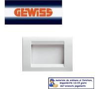 PLACCA 8P 4+4 BIANCO NUVOLA GEWISS PLAYBUS GW32027