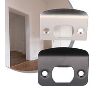 Placca a labbro con pulsanti tipo D con angoli arrotondati per una maggiore sicurezza della porta, nero opaco e finitura in rame in acciaio inox