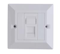 Placca a muro Lanview CAT6 a singolo modulo, Regno Unito, LVN126188UK