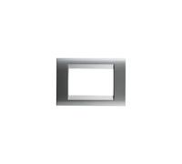 PLACCA A SEI POSTI COLORE TITANIO METALLIZZATO - GEW GW32016