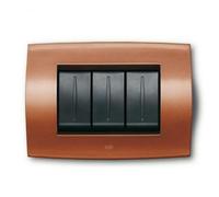 Placca ABB ELOS in metallo colore Rosso Rame