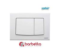 Placca meccanica doppio scarico WC per cassette a incasso Valsir bianco VS0872501