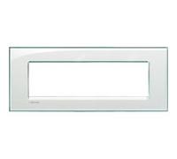 BTICINO LIVINGLIGHT LNA4807KA PLACCA QUADRA 7 MODULI ACQUAMARINA