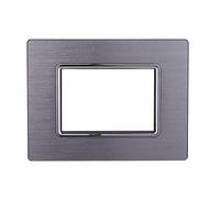 PLACCA ALLUMINIO 3P SILVER LUCIDO