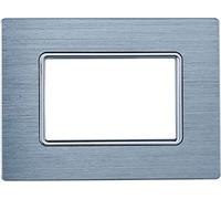 PLACCA ALLUMINIO 3P SILVER LUCIDO