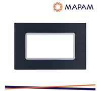PLACCA ALLUMINIO 5004LL-1 T3 4P NERO - 023784