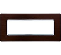 ETTROIT MT86617 Placca in Alluminio 6P 6 posti Colore Silver Lucido Compatibile