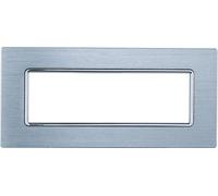 ETTROIT Placca In Alluminio Serie Solar 6P Colore Silver Lucido Compatibile Con