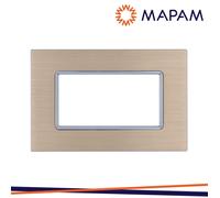 PLACCA ALLUMINIO 6004LL-2 T2 4P CHAMPAGNE - 023755
