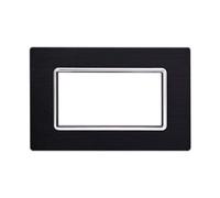 Placca Alluminio Metallo Space Compatibile Living Light Satinato Spazzol